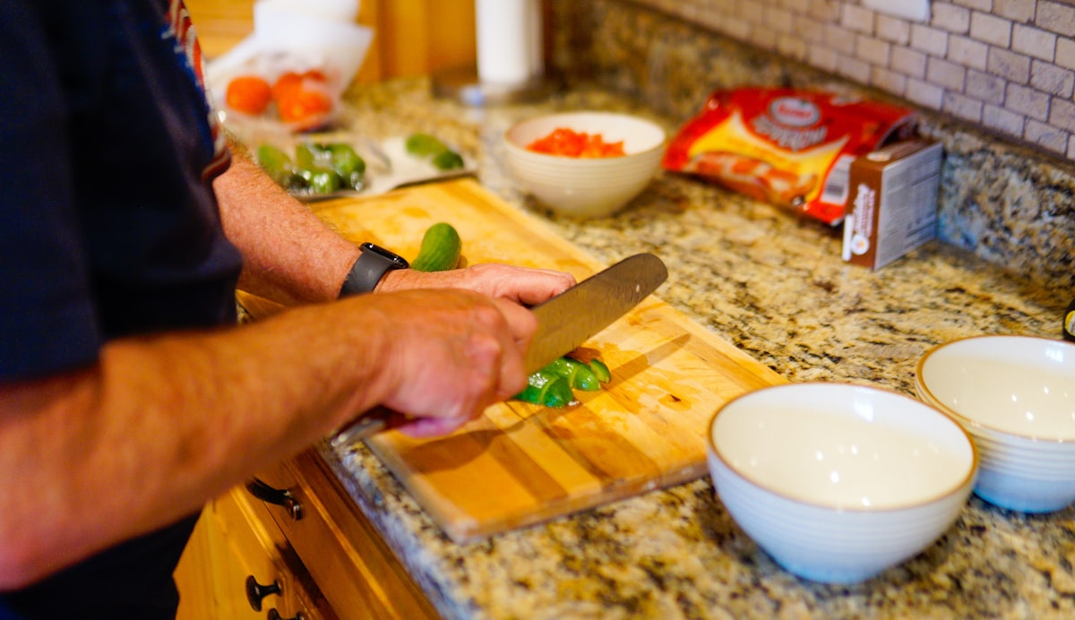 Fresh green salad with herbs